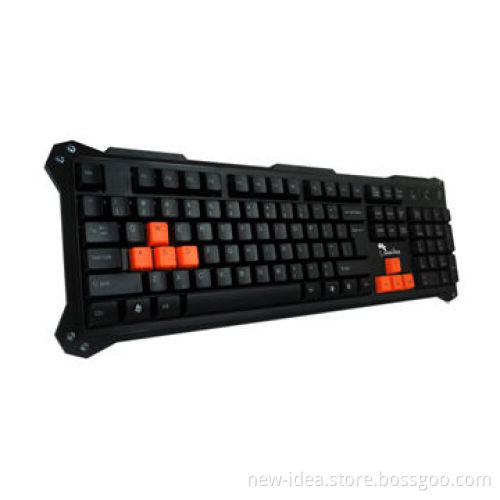 Standard Computer Wired Keyboard with Blue Identify Key